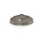 Silver coloured lampshade holder, shiny