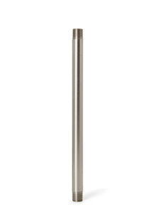 Pipe, 15 cm (6"), M10x1, Shiny Chroom