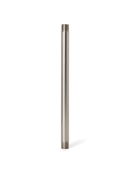 Nikkel kleur holle stang, 15 cm 1.0 cm diameter