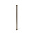 Nikkel kleur holle stang, 15 cm 1.0 cm diameter
