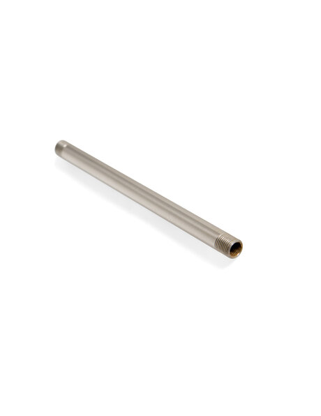 Nikkel kleur holle stang, 15 cm 1.0 cm diameter