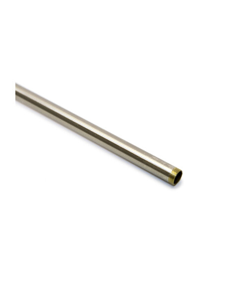 Chroom stang, hol, 15 cm lang en 1.3 cm diameter