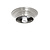 Ceiling fixture ring, zilverkleurig, maximum glass rim diam. 11.0 cm (4.3 in)