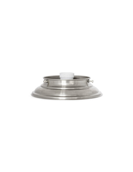 Plafonniere ring, zilverkleurig, max. diam. rand glas 11.0 cm