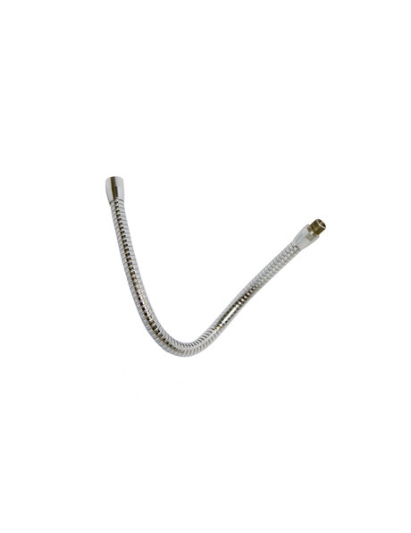 Buigbare buis, zilverkleur (chroom) 25 cm, M10x1