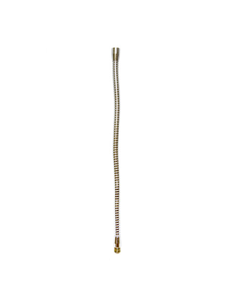 Gooseneck tube silver 10 cm (3.94 in), M10x1