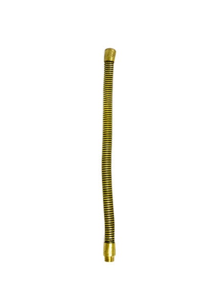 Dikkere Buigbare Buis, Messing,15 cm,  M10x1 draad
