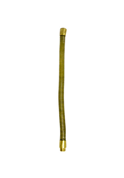 Thick Flexible Tube, Brass, 15 cm (5.9"), M10x1 thread