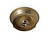 Ceiling lamp ring, gold brass, lamp glasses with raised edge, max diameter of 15  cm