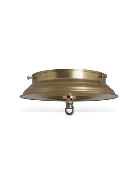 Ceiling lamp ring, gold brass, lamp glasses with raised edge, max diameter of 15  cm