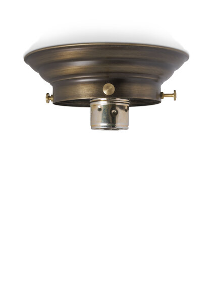 Plafond Ring, Gebruineerd, 10 cm greep