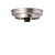 Plafonniere ring, nikkel mat, getrapt model, 15 cm greep