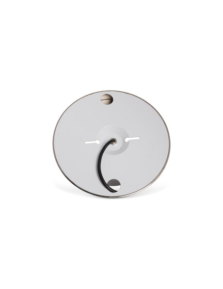 Plafonniere ring, nikkel mat, getrapt model, 15 cm greep