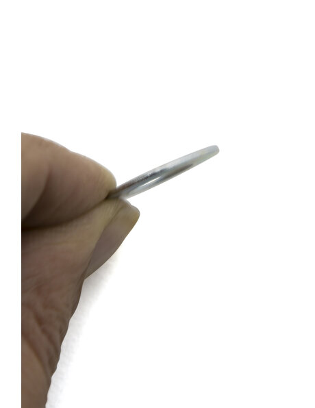 Chrome-plated flat washer 2.7 cm (1.06 in) diameter (M10)