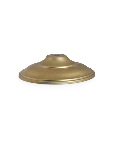 Cover plate for lamp glass, gold coloured