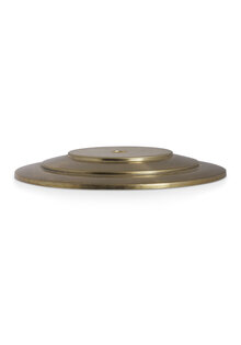 Afdekplaat, Rond, Mat Goud Koper, 16 cm