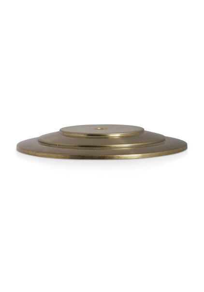 Afdekplaat, Rond, Mat Goud Koper, 16 cm