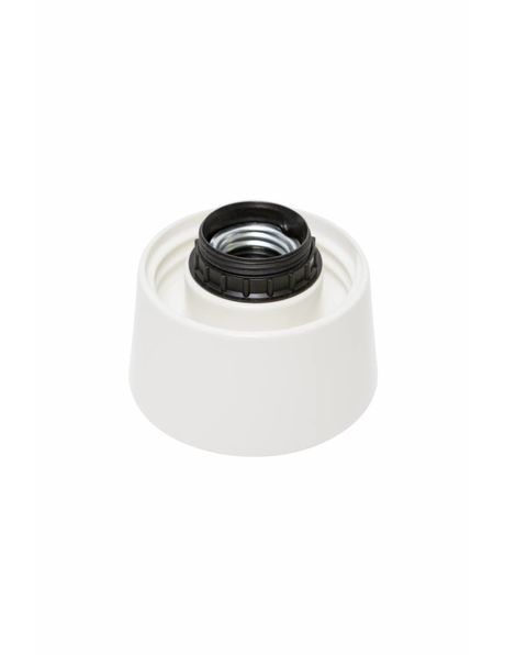 Ceiling fixture, cream-white plastic screw ring, 40 Watt