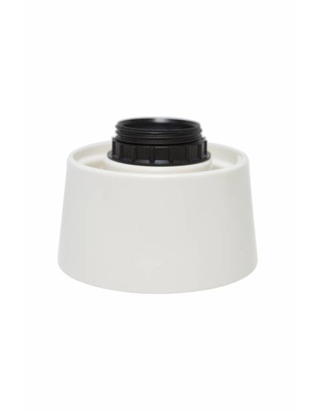 Plafondarmatuur, creme-wit kunststof schroefring, 40 Watt