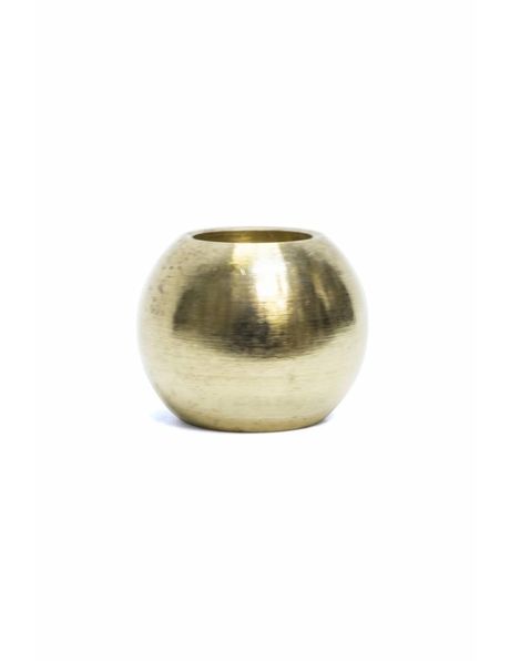 Brass decorative sphere (ball shape), m10 opening (without thread)