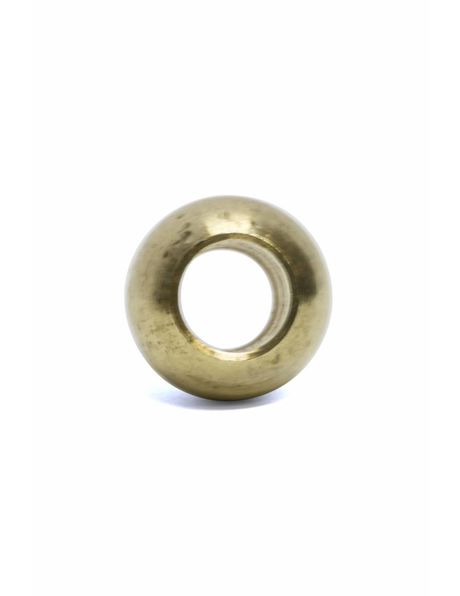 Brass decorative sphere (ball shape), m10 opening (without thread)
