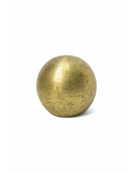 Decorative sphere, brass, 8 mm / 0.3 inch, M4x1