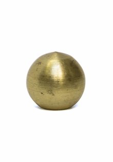 Decorative Sphere (Ball), brass, 8 mm / 0.3 inch , M3x1