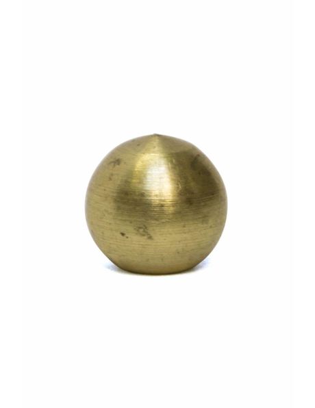 Ornamental ball, brass, diameter: 8 mm / 0.3 inch , internal thread M3x1