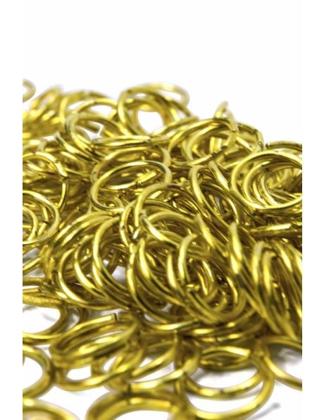 Luster onderdelen, goud kleurig ringetje, verbindingsoog, 0.8 cm