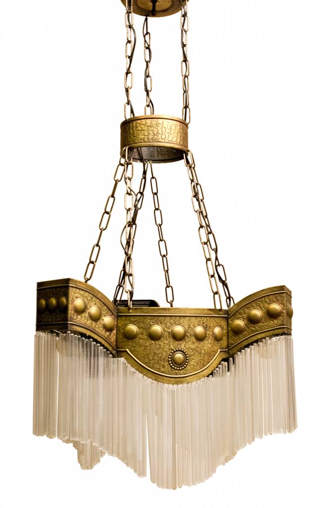 Controversieel slagader Kloppen Art Deco Hanglamp, datering ca 1920 - Lamplord