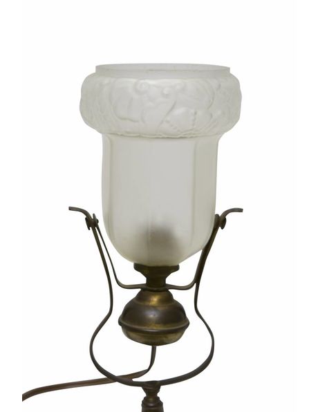 Brocante table lamp, 1930s, swing mechanism