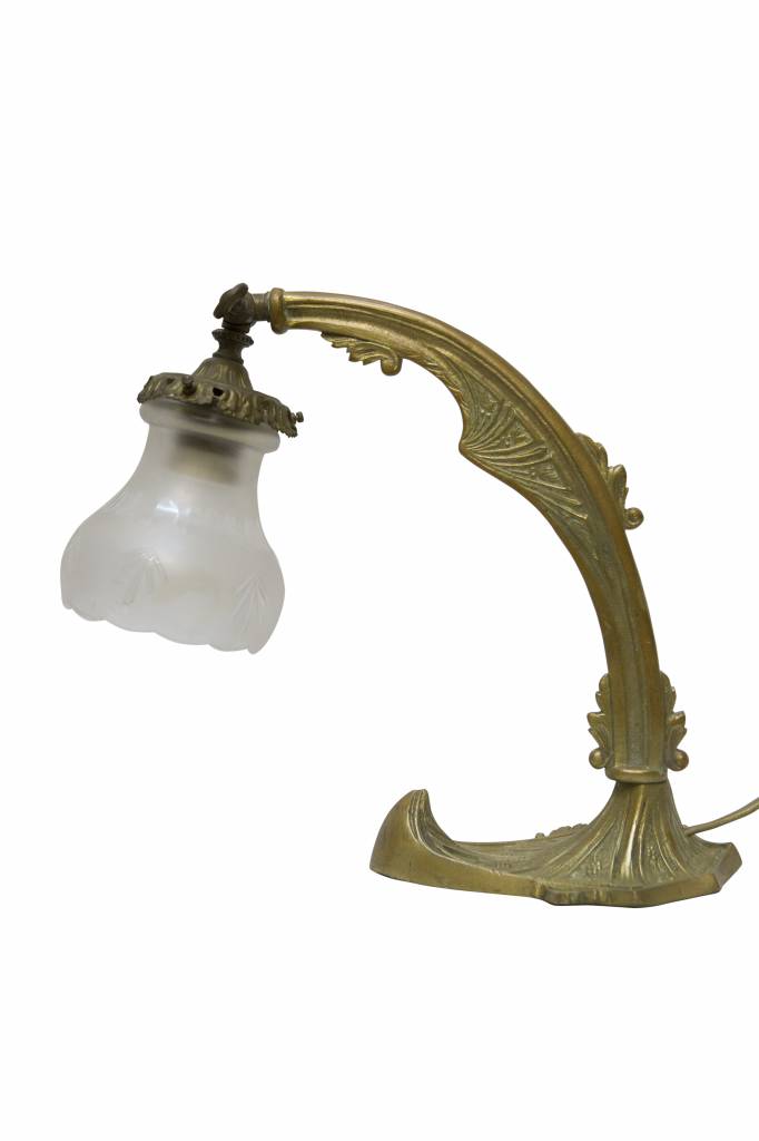Antieke Bureaulamp, jaren koperen - Lamplord