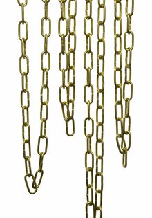 Lampenketting, Messing, Grote Schakels, 5.0 x 2.3