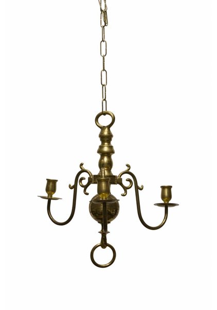 Amsterdam: 17th Century Model Copper Chandelier With 30 Lamps H250xB230