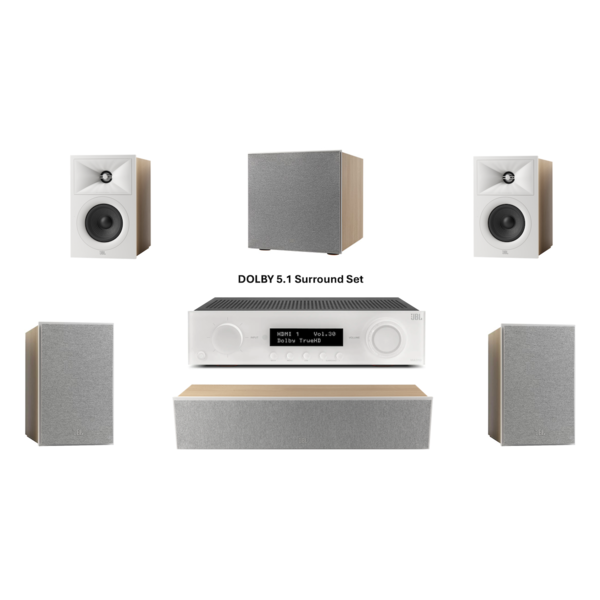 JBL Stage 5.1 Lautsprecher Set + MA310 AV-Receiver