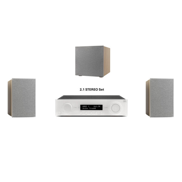 JBL 2.1 Lautsprecher Set: STAGE 250B + MA310 AV-Receiver