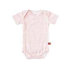 Little Label Romper korte mouw – lichtroze gestreept