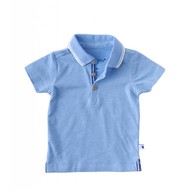Little Label Polo shirt – oceaanblauw gemêleerd