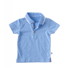 Little Label Polo shirt – oceaanblauw gemêleerd