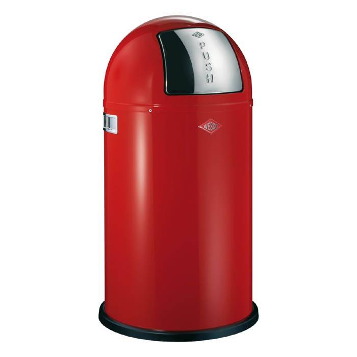Wesco Pushboy 50L Rood Afvalemmer wesco kopen in de aanbieding