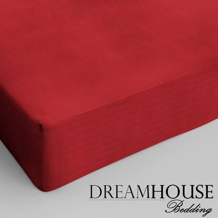 Dreamhouse Bedding Hoeslaken Katoen Rood dreamhouse bedding kopen in de aanbieding Dreamhouse Bedding Hoeslaken Katoen Rood dreamhouse bedding kopen in de aanbieding