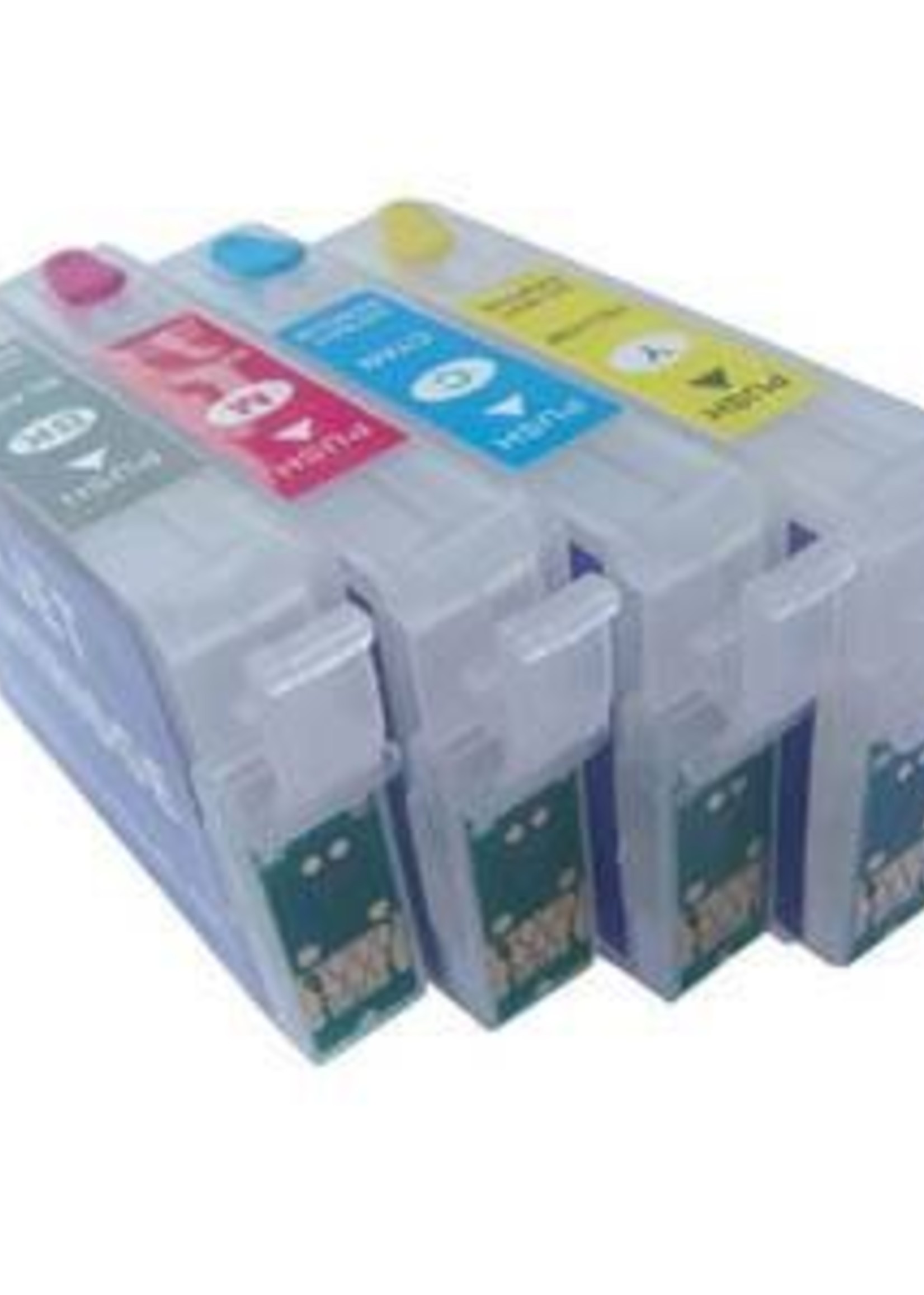Epson T1801/1811 - T1804/1814 hervulbare cartridges met Auto-Reset chip