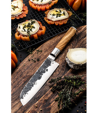 Forged Olive Santoku 18cm mes