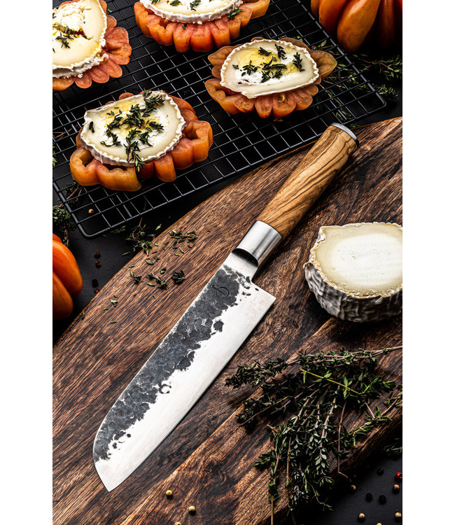 Forged Olive Santoku 18cm mes