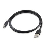 Stuff Certified® USB - Cable de carga USB-C Cable de datos Android 1 metro Negro