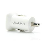 USAMS USAMS Dual Car Charger / Carcharger Schwarz / Weiß