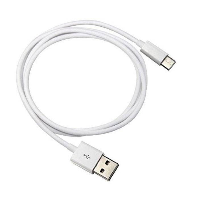 USB - Cavo di ricarica USB-C Caricabatterie Cavo dati Dati Android 3 metri Bianco