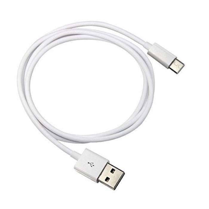 USB - USB-C Oplaadkabel Oplader Data Kabel Data Android 3 Meter Wit