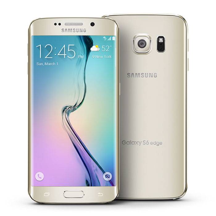 Odblokowany smartfon Samsung Galaxy S6 Edge bez karty SIM - 32 GB - Miętowy - Złoty - 3 lata gwarancji