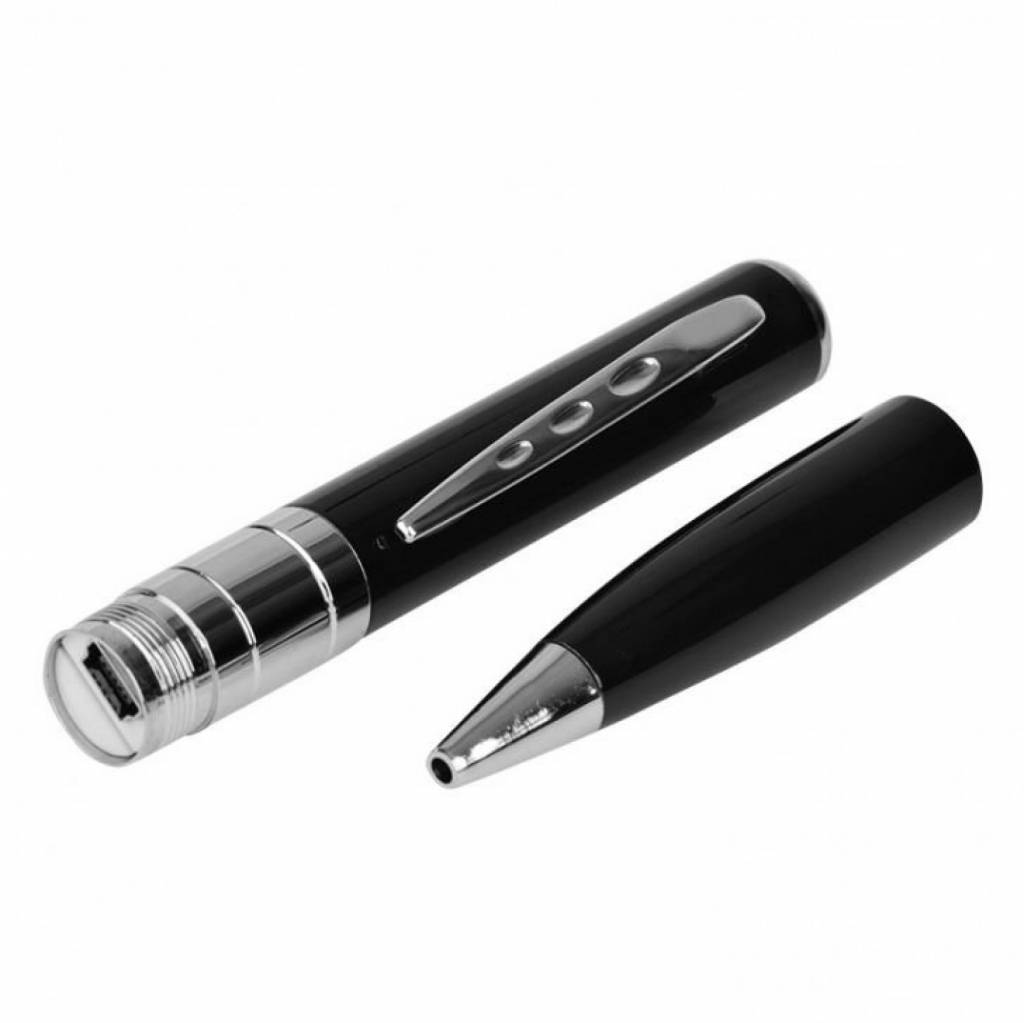 Stuff Certified® Stylo caméra de sécurité DVR avec microphone 720p